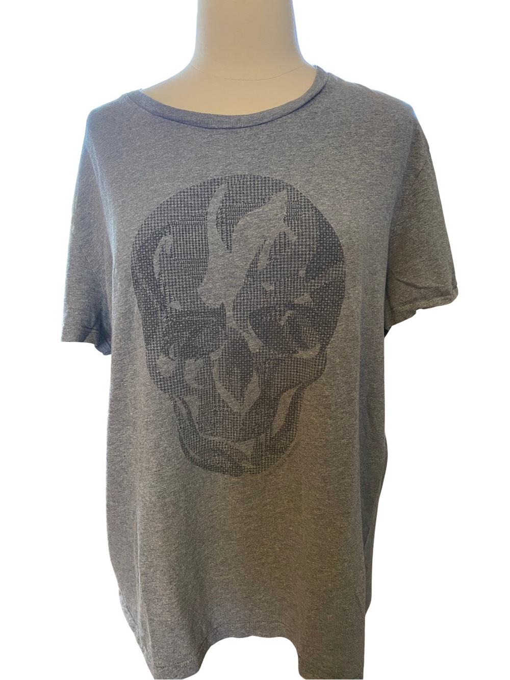 Alexander McQueen Gray Short-Sleeve Skull Graphic Tee
